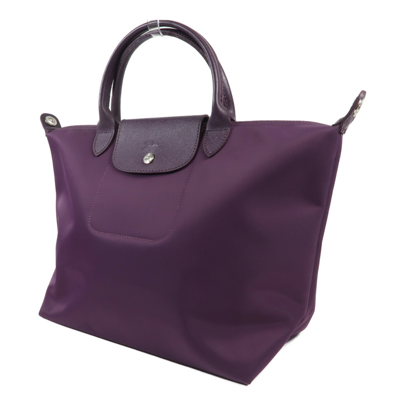 Longchamp 尼龍2 Way Shoulder銀扣手挽肩背兩用袋-2