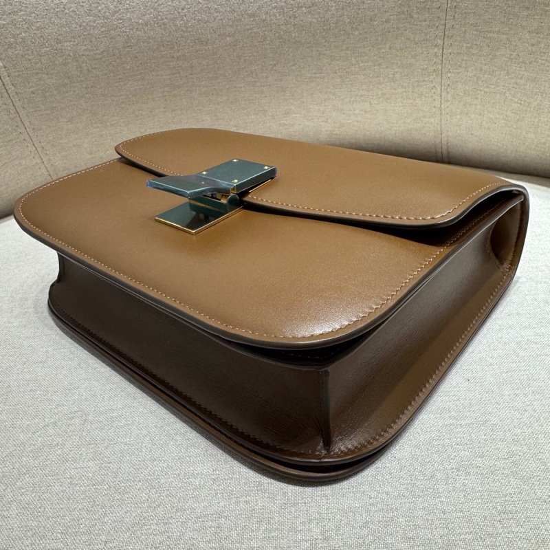 Celine啡色box中號-7