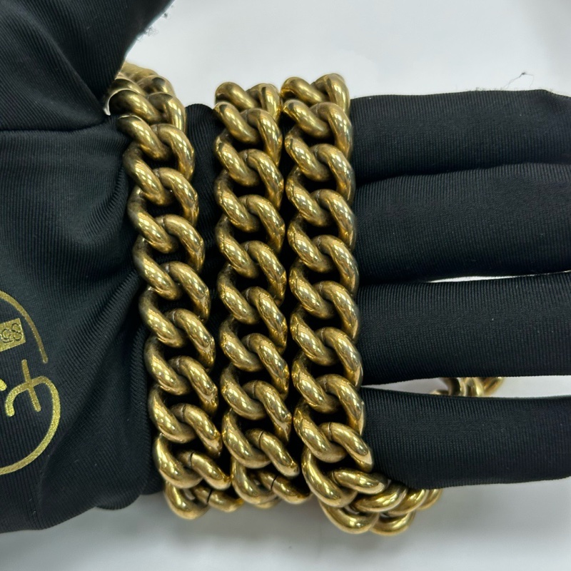 GUCCI/古馳白金Marmont馬蒙26單肩斜挎鏈條包-15