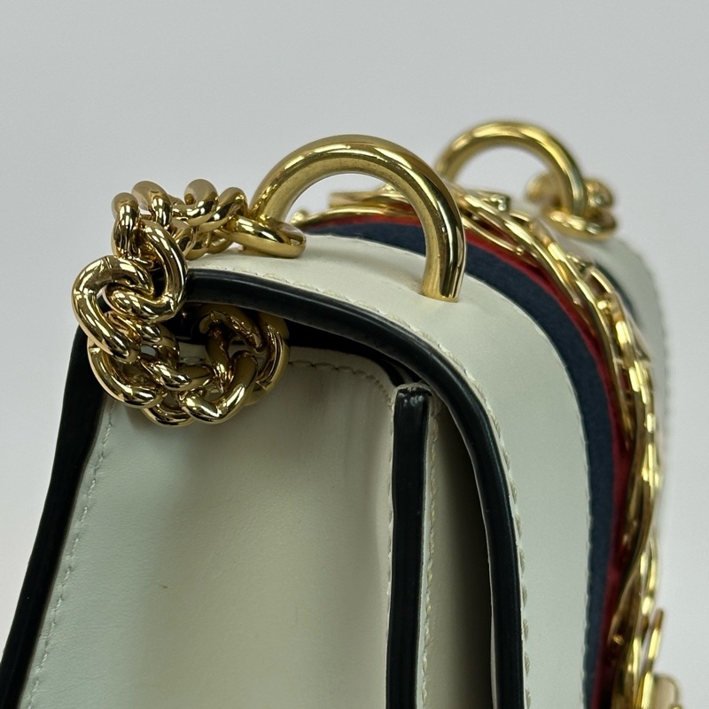 Gucci古馳白金sylvie塞爾維亞單肩斜挎包-15