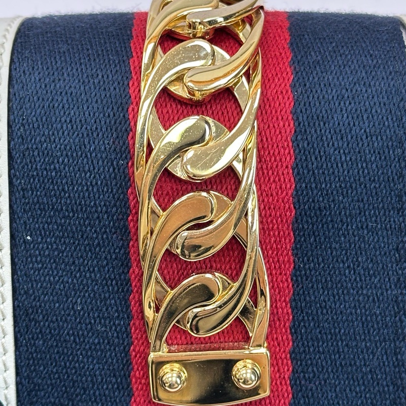 Gucci古馳白金sylvie塞爾維亞單肩斜挎包-19