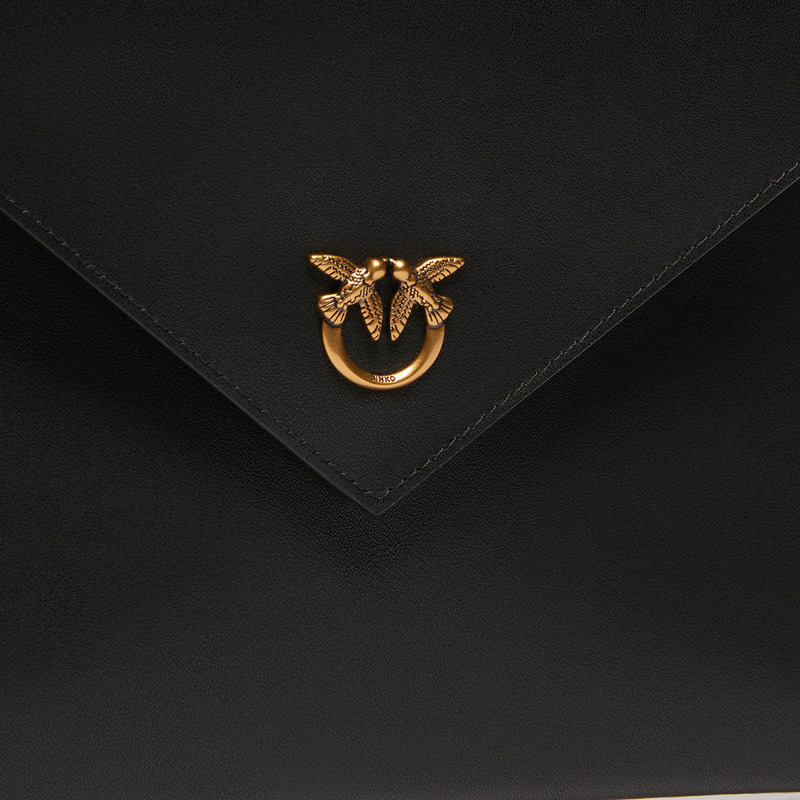 Pinko - Flat Pochette Nero Antique Gold - 104820A0F1 - NERO-ANTIQUE/GOLD-2