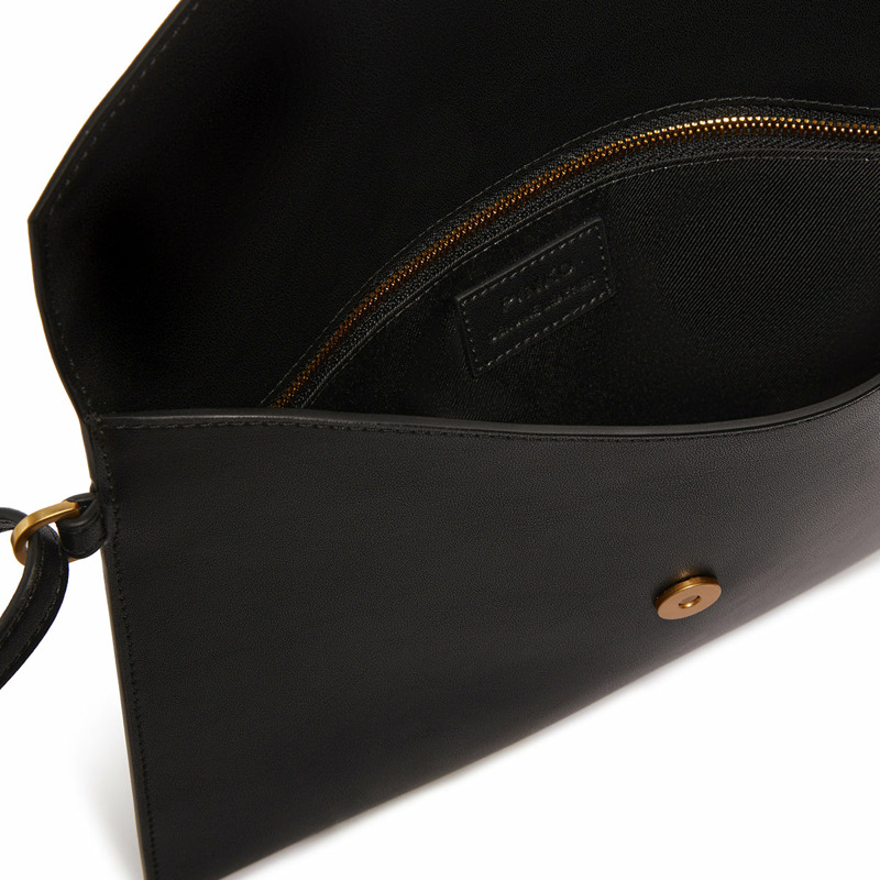 Pinko - Flat Pochette Nero Antique Gold - 104820A0F1 - NERO-ANTIQUE/GOLD-3