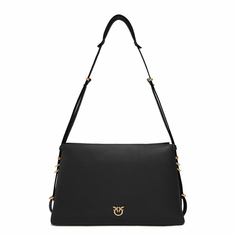 Pinko - Triplet Nero Antique Gold Shoulder Bag - 105161A0QO - NERO-ANTIQUE/GOLD-0
