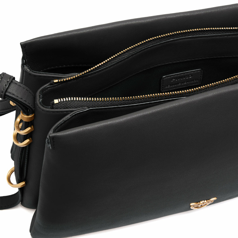 Pinko - Triplet Nero Antique Gold Shoulder Bag - 105161A0QO - NERO-ANTIQUE/GOLD-3