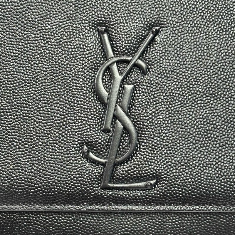 YSL/聖羅蘭so black魚子醬KATE中號鏈條包-16
