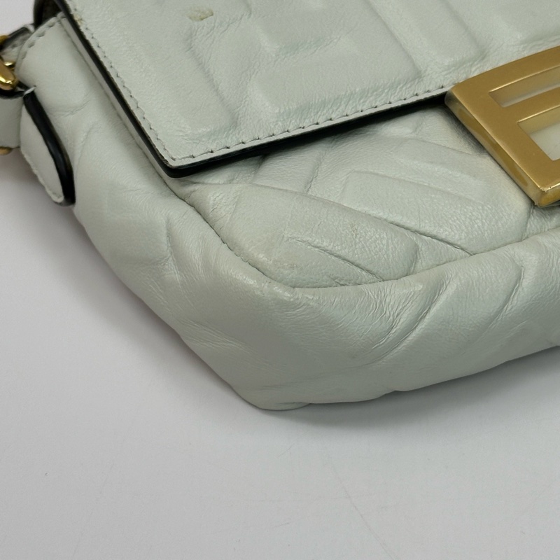 Fendi芬迪Baguette白金手提斜挎法棍包-3
