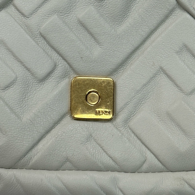 Fendi芬迪Baguette白金手提斜挎法棍包-8