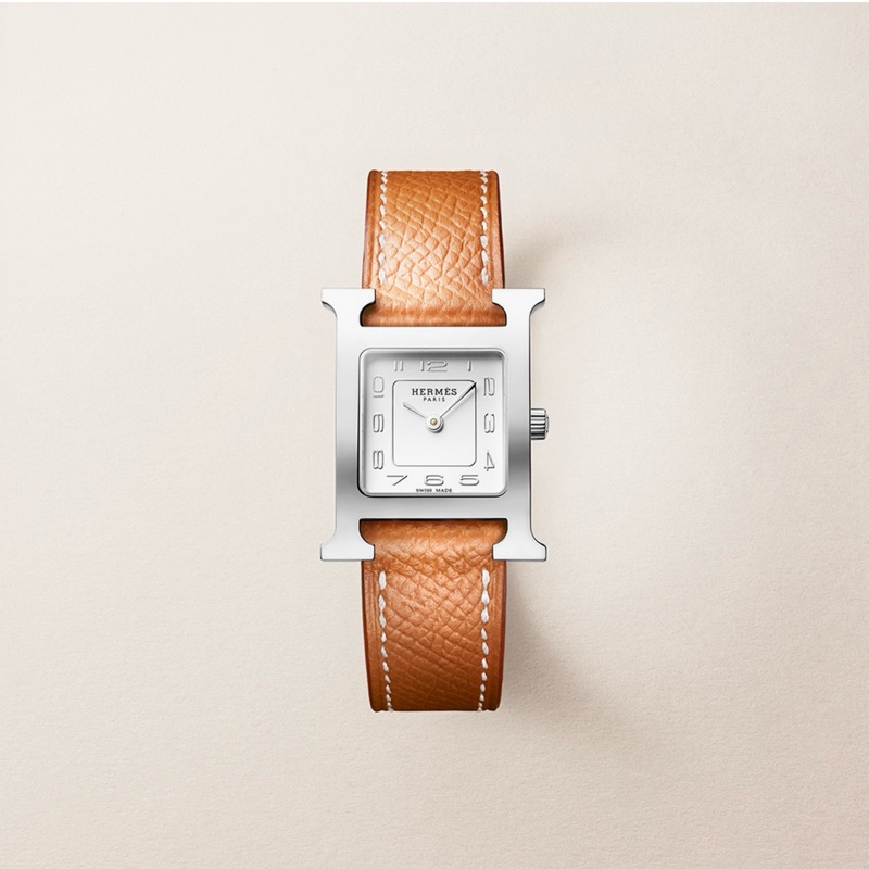 Hermes 愛馬仕 Heure H Watch 手錶 25mm Gold 金棕 銀扣⌚️-2