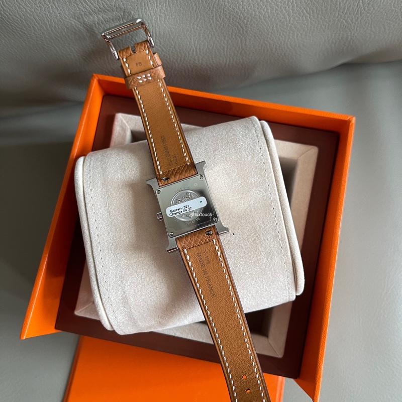 Hermes 愛馬仕 Heure H Watch 手錶 25mm Gold 金棕 銀扣⌚️-3