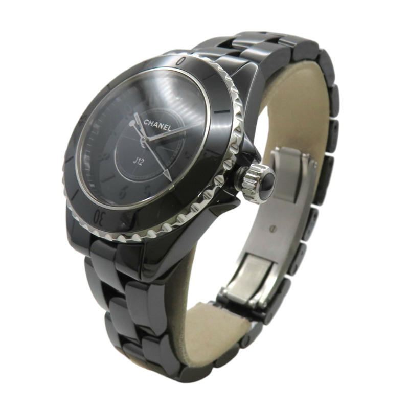 黑色 錶盤 陶瓷 不鏽鋼 J12 Phantom 腕錶【CHANEL 香奈兒】 H6346-3