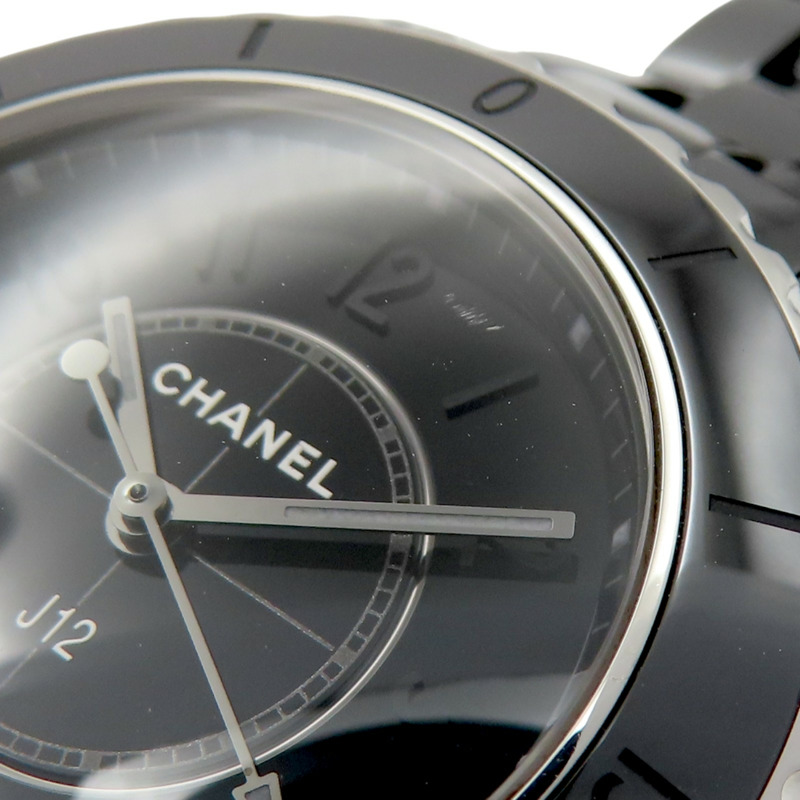 黑色 錶盤 陶瓷 不鏽鋼 J12 Phantom 腕錶【CHANEL 香奈兒】 H6346-10