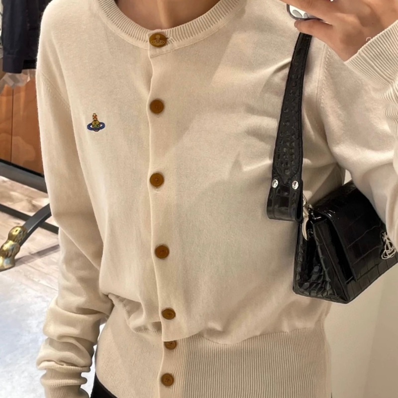 Vivienne Westwood 西太后 灰白色 長款 開衫-4