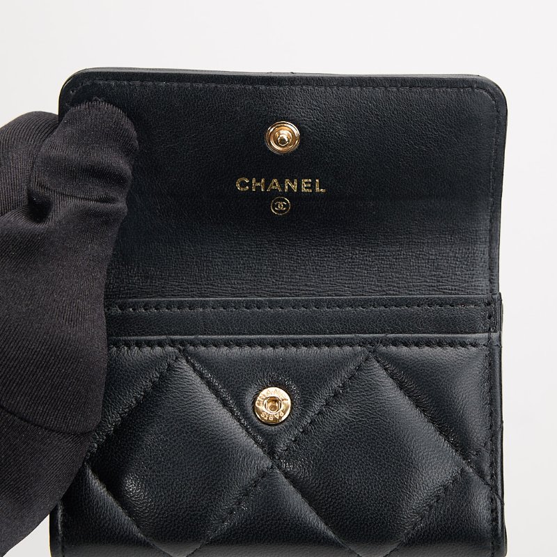 二手 Chanel 19卡包/黑金-15