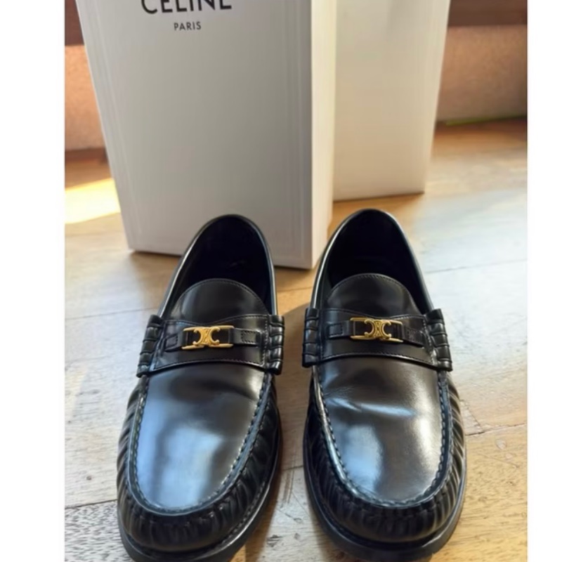 CELINE Triomphe拋光牛皮樂福鞋-2