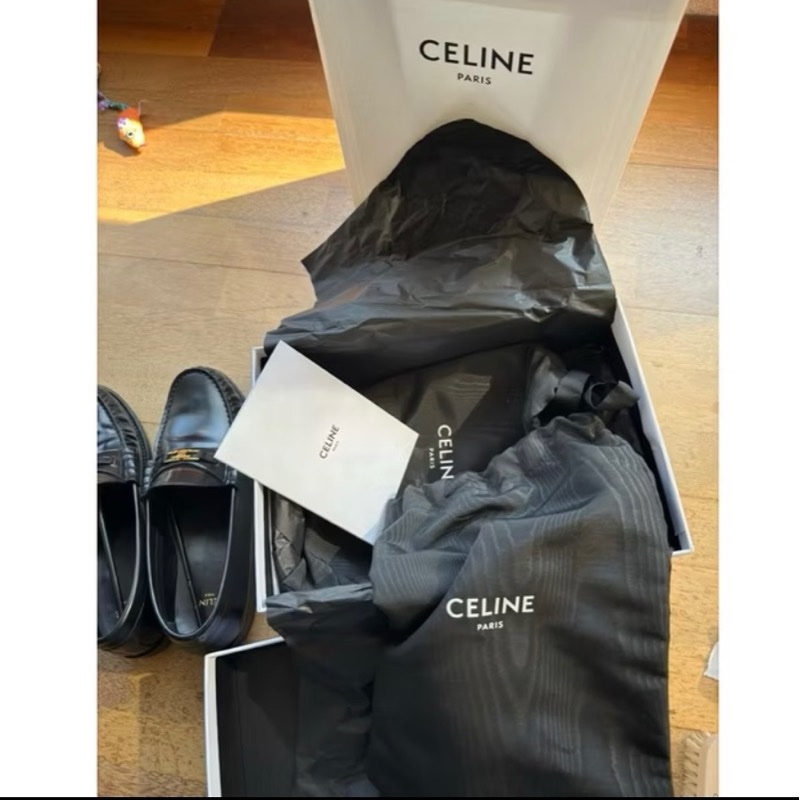 CELINE Triomphe拋光牛皮樂福鞋-12