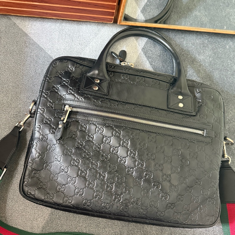 Gucci 皮革兩用商務包、公事包-1
