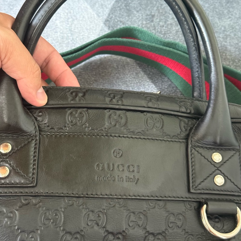 Gucci 皮革兩用商務包、公事包-5