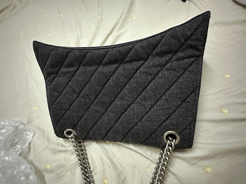 balenciaga 巴黎世家 CRUSH 大號 黑牛仔-4