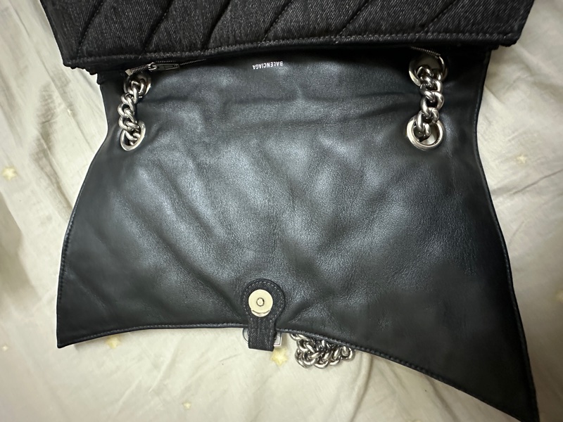 balenciaga 巴黎世家 CRUSH 大號 黑牛仔-5