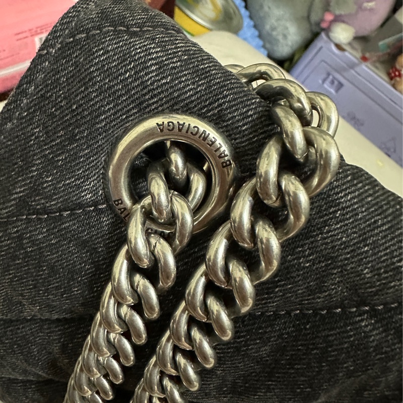 balenciaga 巴黎世家 CRUSH 大號 黑牛仔-13