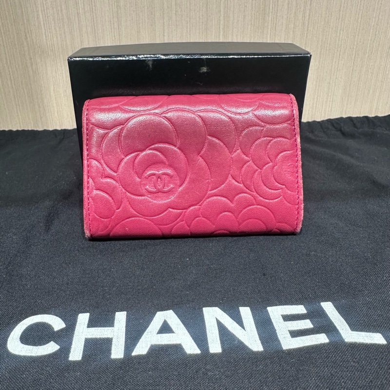Chanel香奈兒錢包印花粉紅色-4