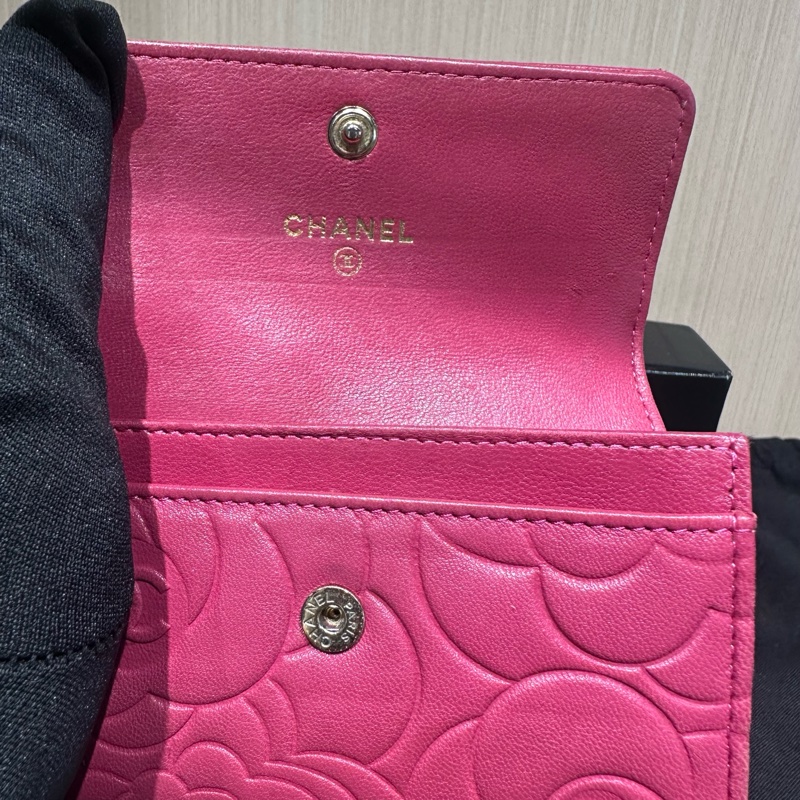 Chanel香奈兒錢包印花粉紅色-6