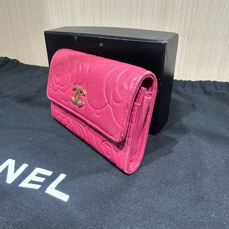 Chanel香奈兒錢包印花粉紅色-11