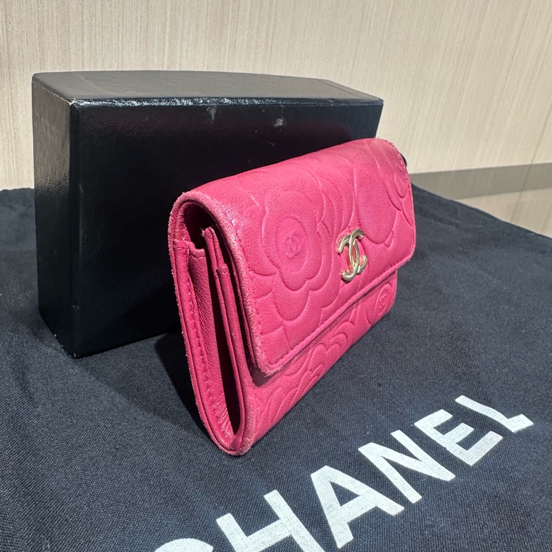 Chanel香奈兒錢包印花粉紅色-12