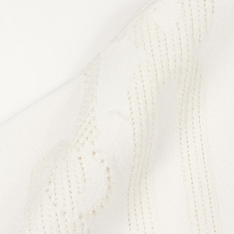 HERMES Parfroy Remix 針織品絲綢人造絲棉白色二手女款 34 碼-6