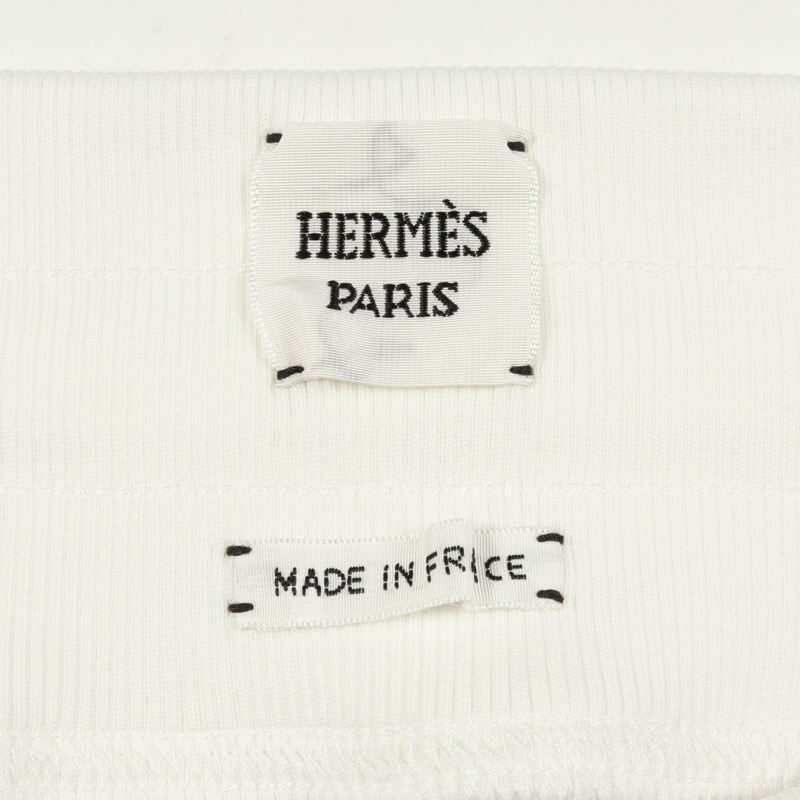 HERMES Parfroy Remix 半身裙 棉質 白色 黃色 灰色 二手 女款 40 碼-2