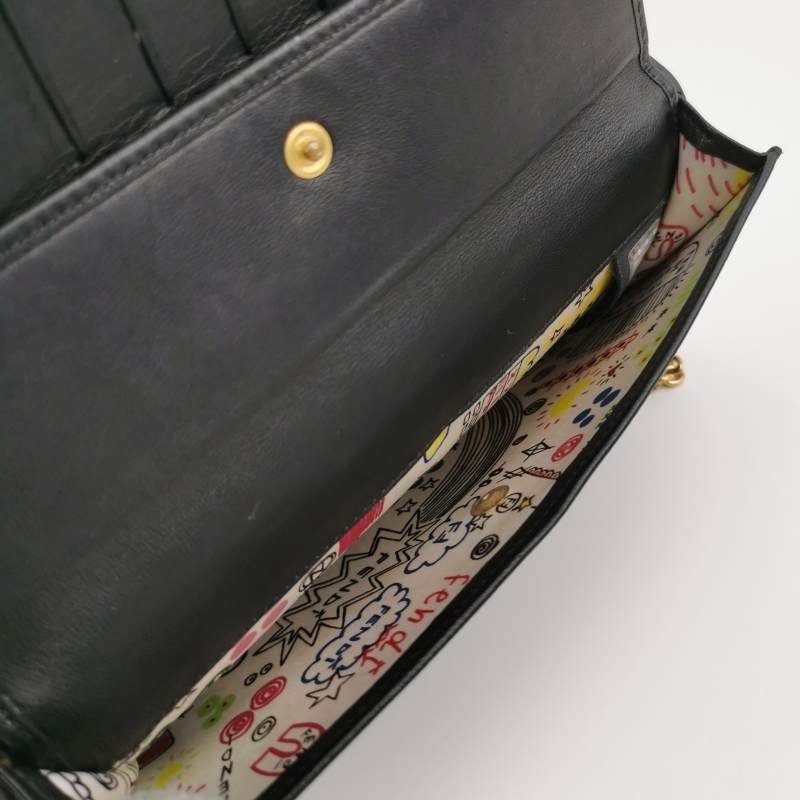 Fendi Baguette 法棍包 羊皮 純色 老花 壓紋 雙F 扣環 斜背包 單肩包-6
