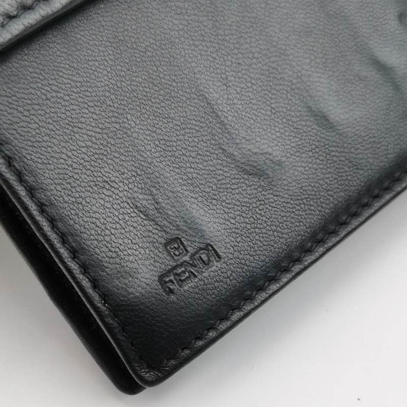 Fendi Baguette 法棍包 羊皮 純色 老花 壓紋 雙F 扣環 斜背包 單肩包-7