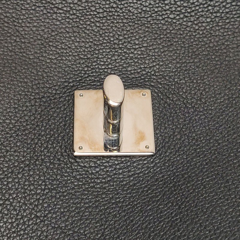 Louis Vuitton (LV) Lockme 牛皮 拼色 LV 轉鎖 手提包 單肩包-13