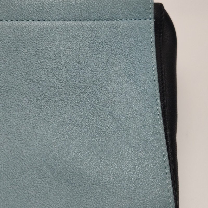 Louis Vuitton (LV) Lockme 牛皮 拼色 LV 轉鎖 手提包 單肩包-27