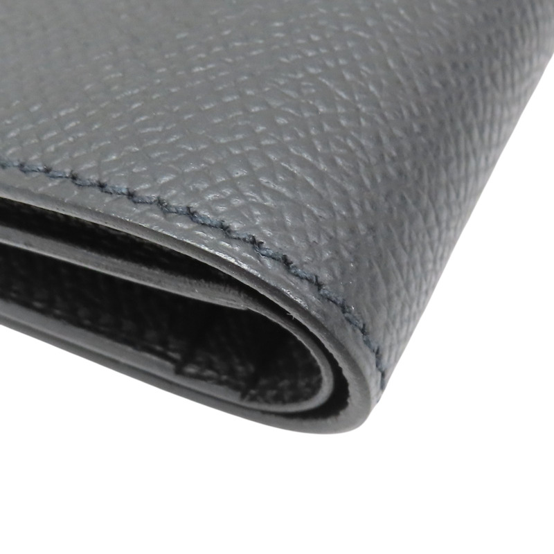 黑色 Epsom牛皮 New H Passant Compact 短夾 W刻【HERMES 愛馬仕】-9