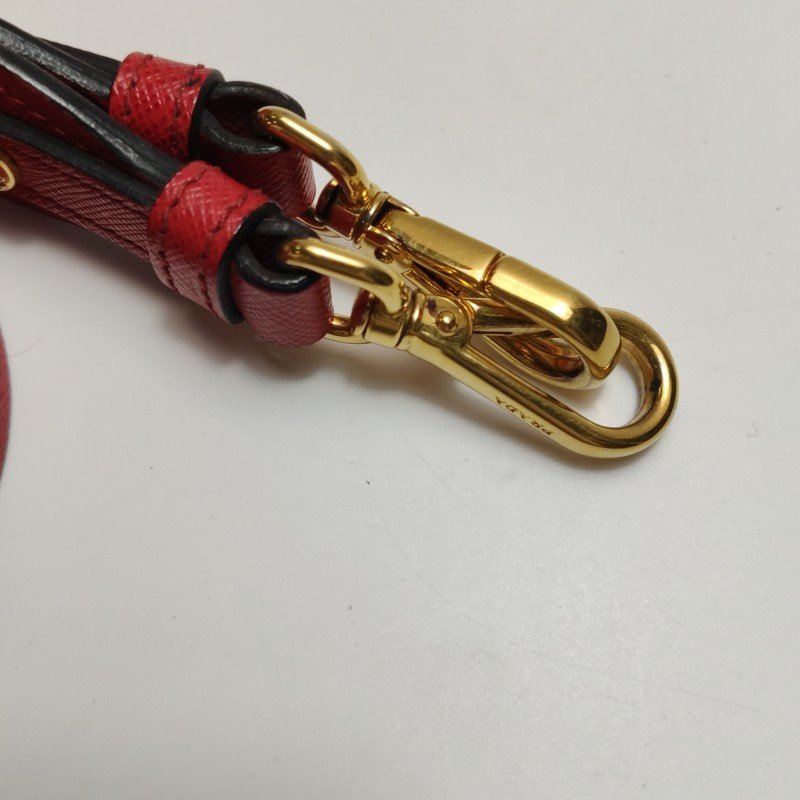 Prada Esplanade 牛皮 拼色 字母 Logo 斜背包 單肩包-15