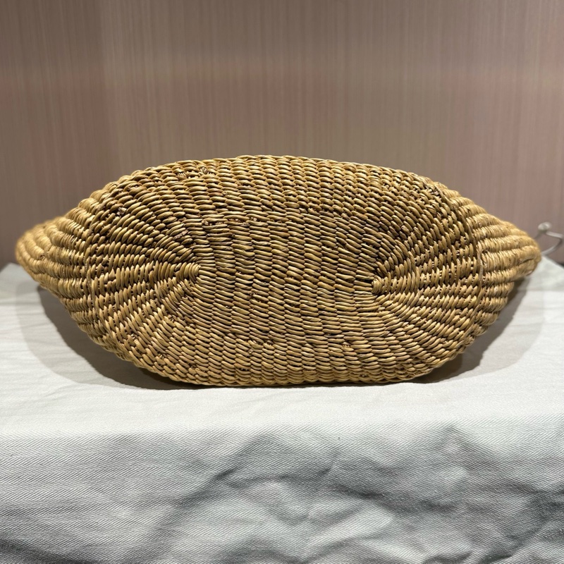 LOEWE羅意威Basket草編編織徽標掛飾Tote包-11