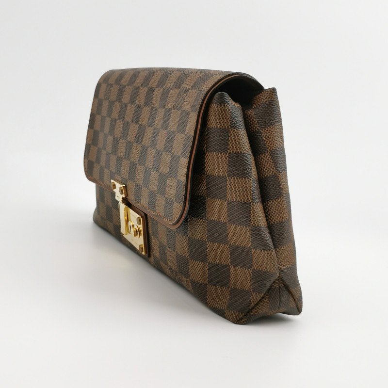 Louis Vuitton (LV) Ascot 牛皮 棋盤格 手拿包-1