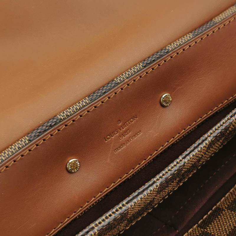 Louis Vuitton (LV) Ascot 牛皮 棋盤格 手拿包-6