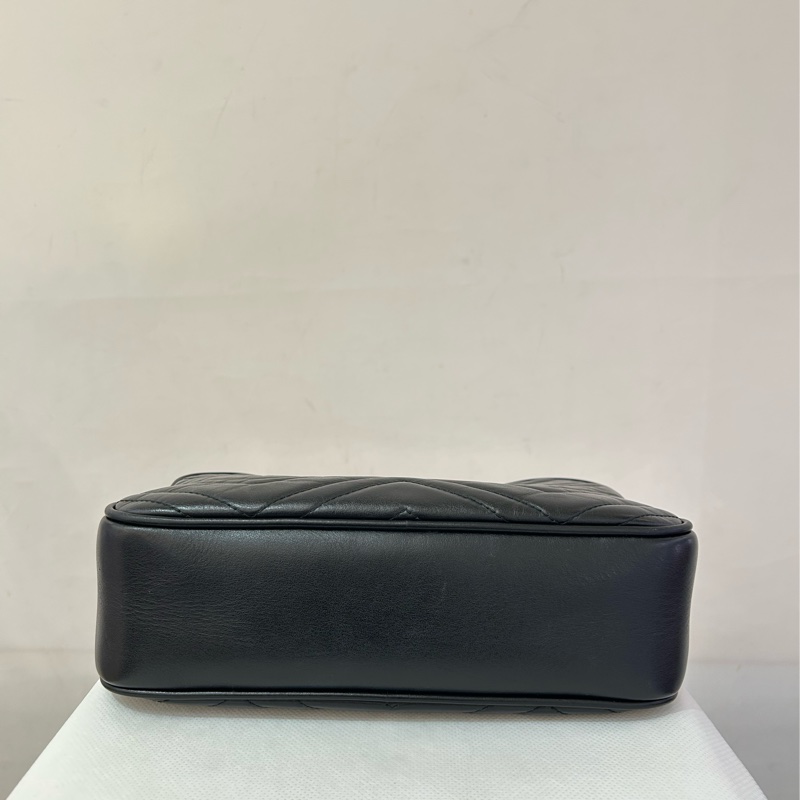 GUCCI 黑牛marmont 相機包-4
