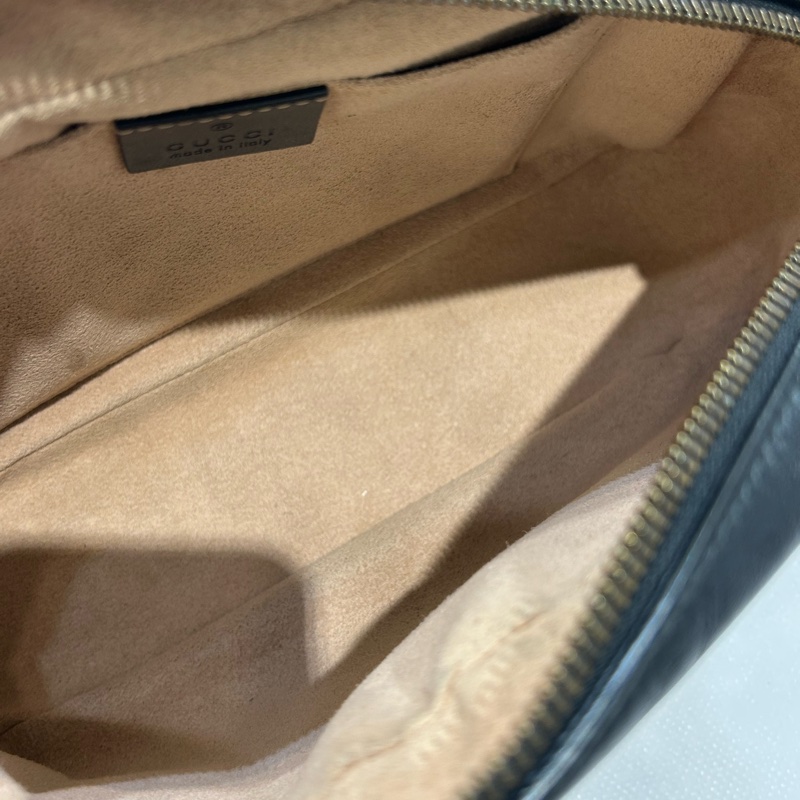 GUCCI 黑牛marmont 相機包-7