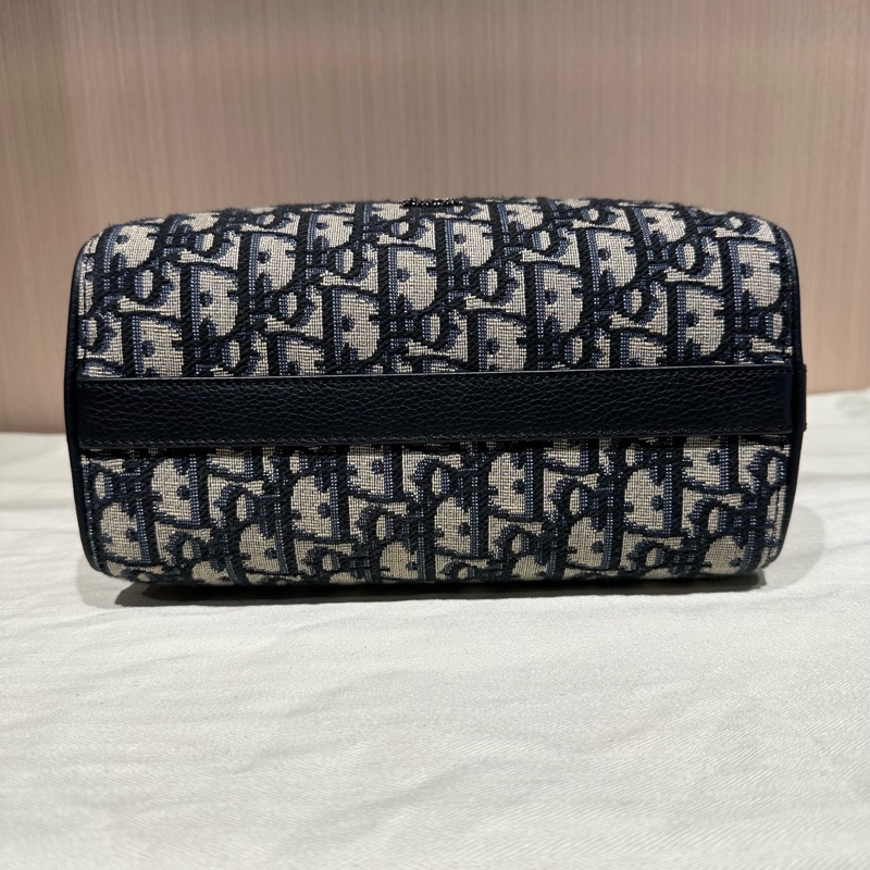 DIOR迪奧Lingot 22馬鞍翻蓋老花刺繡手提單肩斜挎包-4