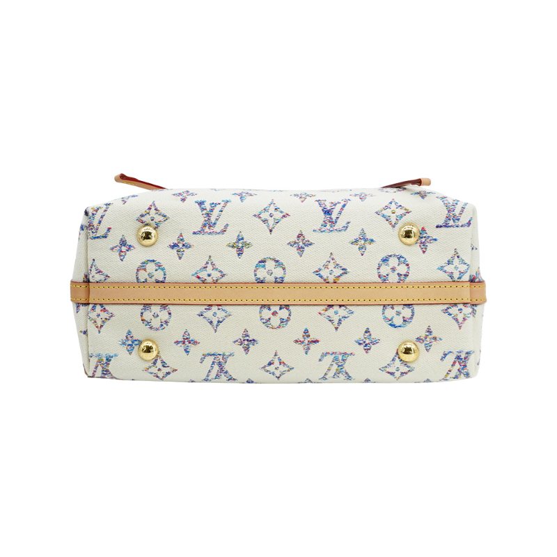 Louis Vuitton 展示品 Carryall PM 提花布面斜背包(M24707-白)-4