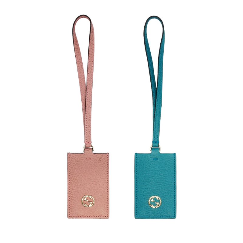 Gucci 牛皮雙G行李吊牌(381774-多色)-1