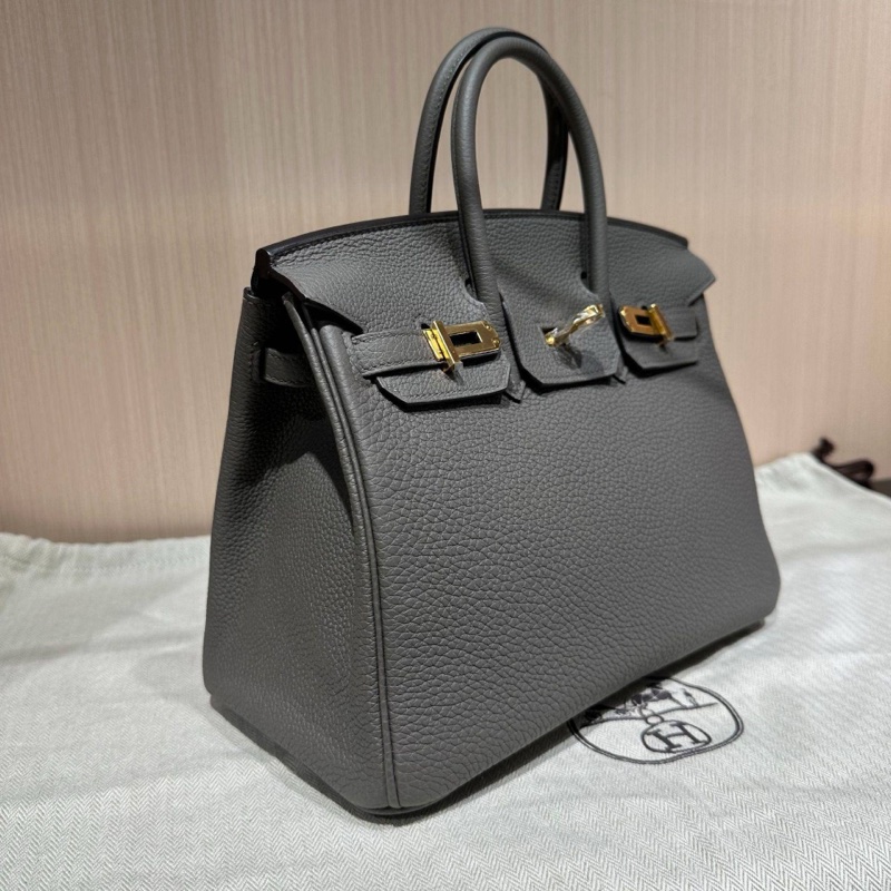 Hermes愛馬仕birkin25錫器灰金扣-1