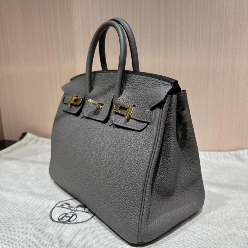 Hermes愛馬仕birkin25錫器灰金扣-2