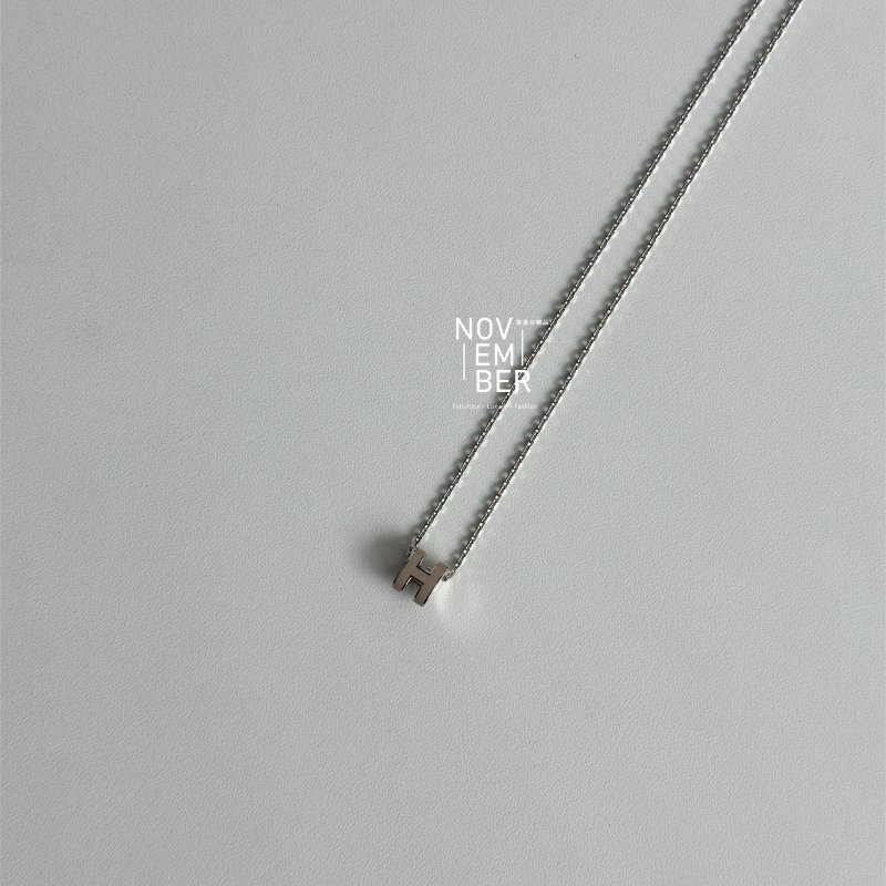 全新經典款🫰🏻 Hermès 愛馬仕 mini pop H 奶茶銀鍊-0