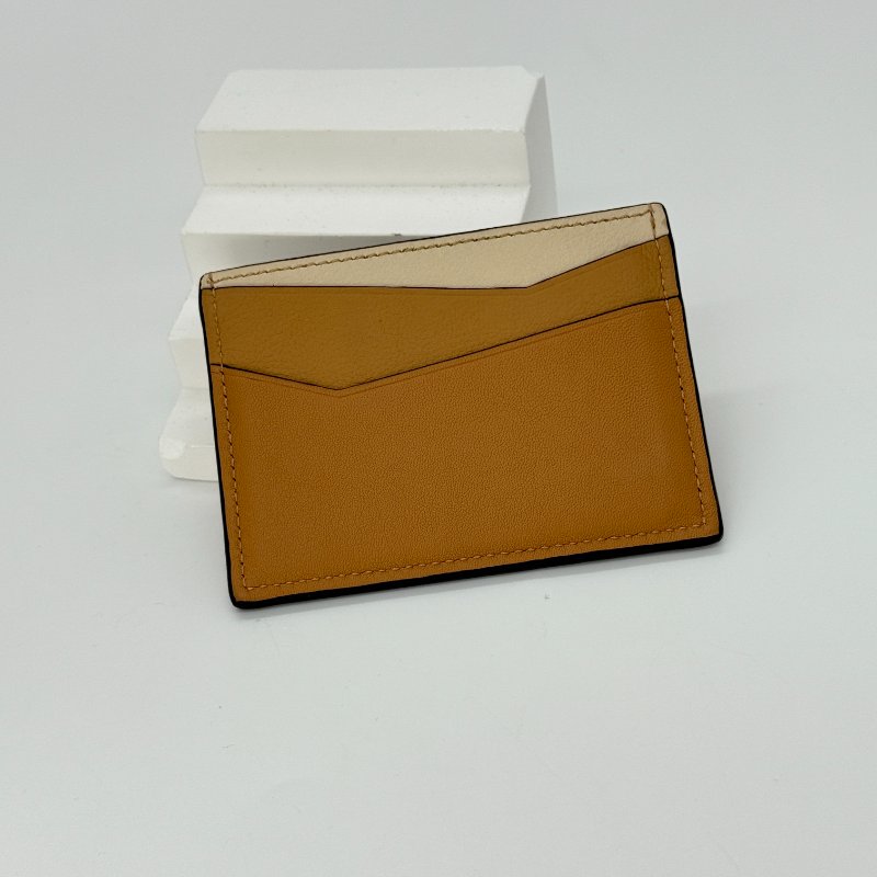LOEWE 羅威 PUZZLE 拼色 奶茶色 棕色 焦糖色 卡包 |專櫃 13,000-3