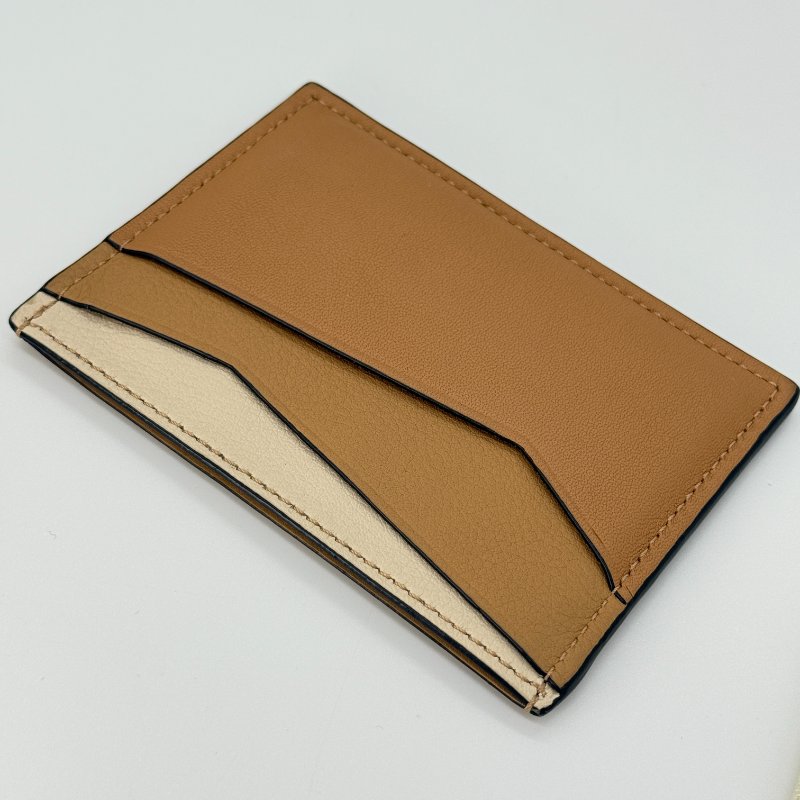 LOEWE 羅威 PUZZLE 拼色 奶茶色 棕色 焦糖色 卡包 |專櫃 13,000-4